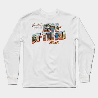 Greetings from Avon By The Sea New Jersey Long Sleeve T-Shirt